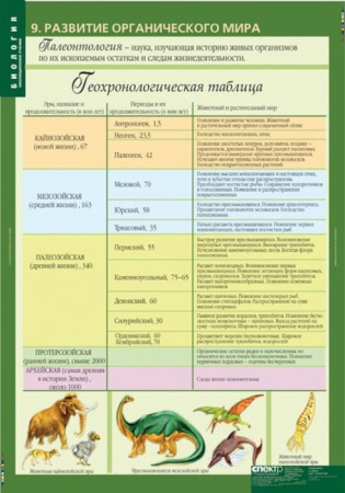 Эволюционное учение (Комплект таблиц 10 шт. Биология 10-11 кл.) 5-8702-010