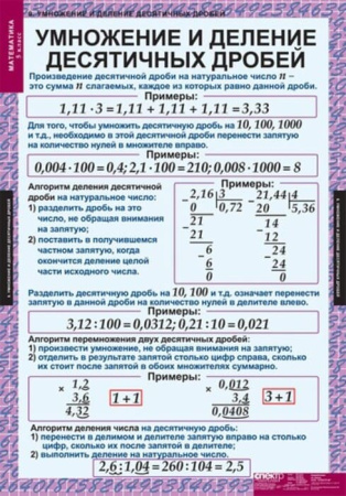 Математика (Комплект таблиц 18 шт. 5 кл.) 5-8529-011