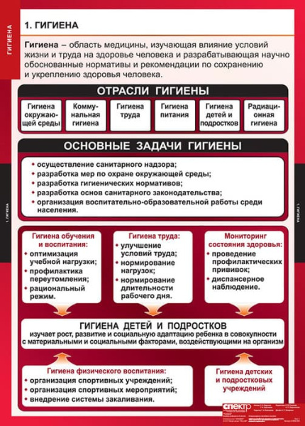 Гигиена (Комплект таблиц 8 шт. ОБЖ) 5-8650-008