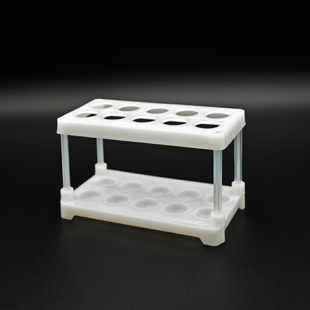 Штатив лабораторный полимерный для пробирок ШЛПП-10 (Полимерные изделия) Штатив лабораторный полимерный для пробирок ШЛПП-10 (Полимерные изделия)