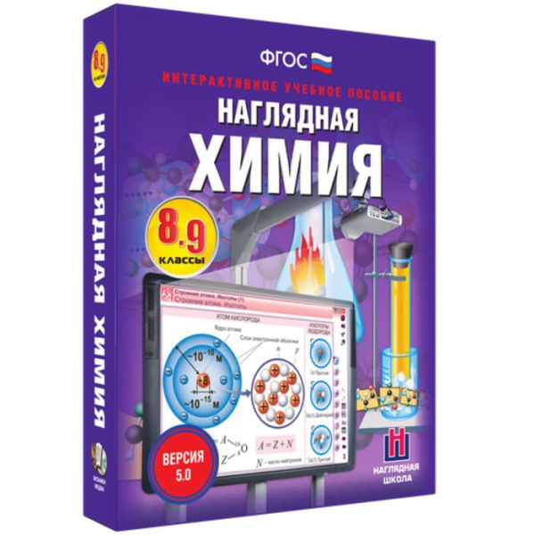 Химия. Интерактивное учебное пособие (v.5.0) (BOX. Наглядная Химия. 8-9 кл.) 464-0008177272