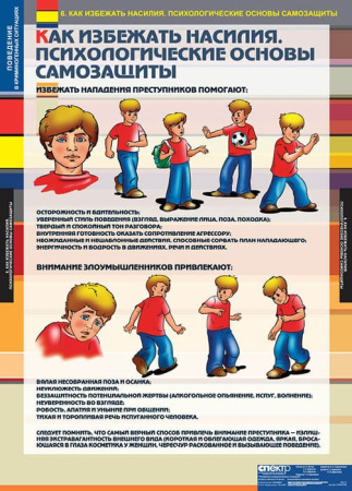 Поведение в криминогенных ситуациях (Комплект таблиц 9 шт. ОБЖ) 5-8526-009